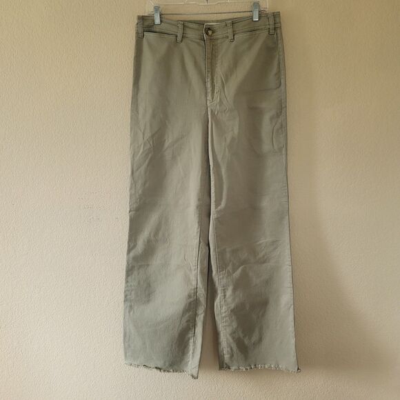 Marine Layer Wide Leg Pants in Olive - Picture 1 of 11